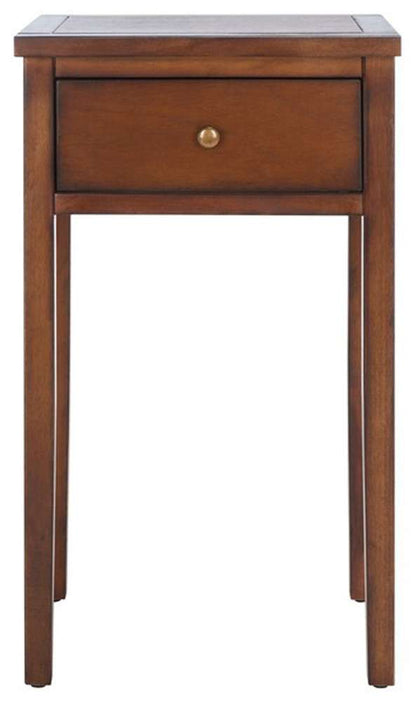 Safavieh - Abel Night Stand W/Storage Drw - Brown - AMH6626F veiw 1