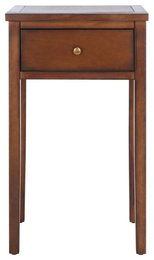 Safavieh - Abel Night Stand W/Storage Drw - Brown - AMH6626F veiw 1