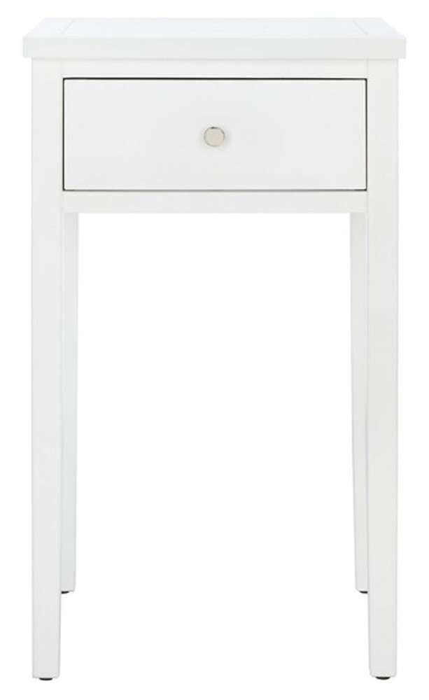 Safavieh - Abel Night Stand W/Storage Drw - White - AMH6626E veiw 1