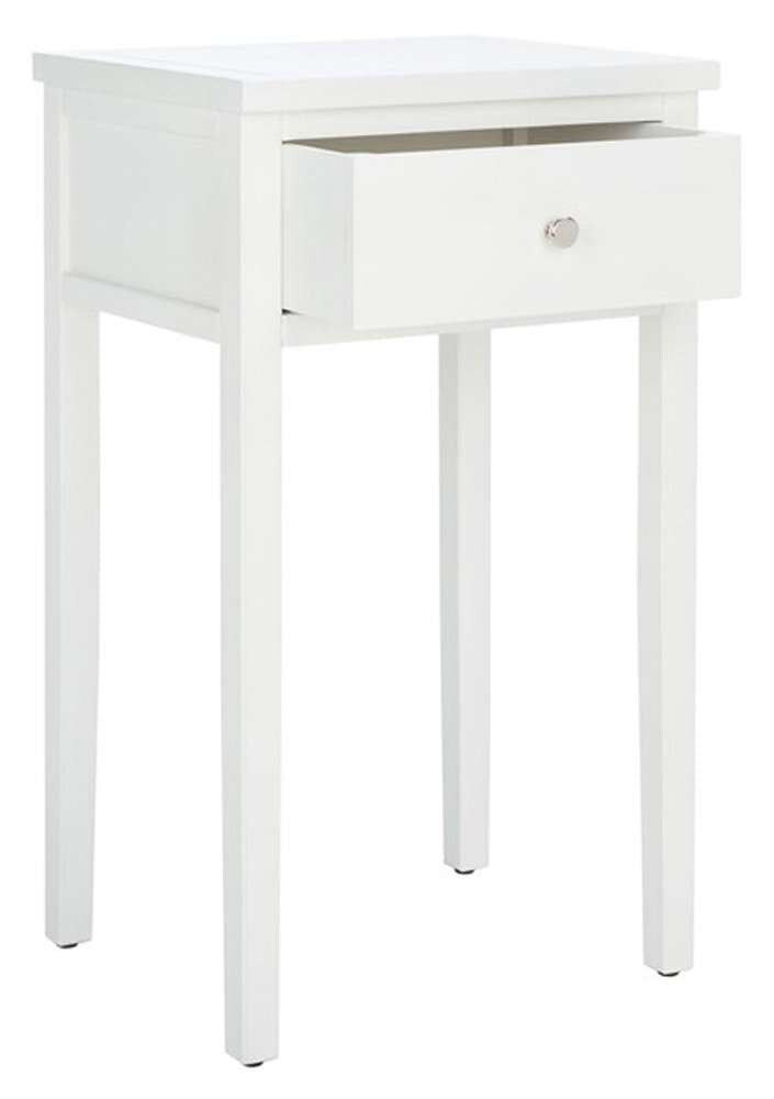 Safavieh - Abel Night Stand W/Storage Drw - White - AMH6626E veiw 3