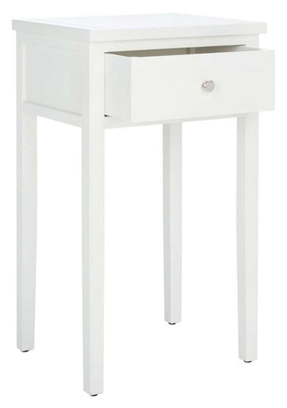 Safavieh - Abel Night Stand W/Storage Drw - White - AMH6626E veiw 3