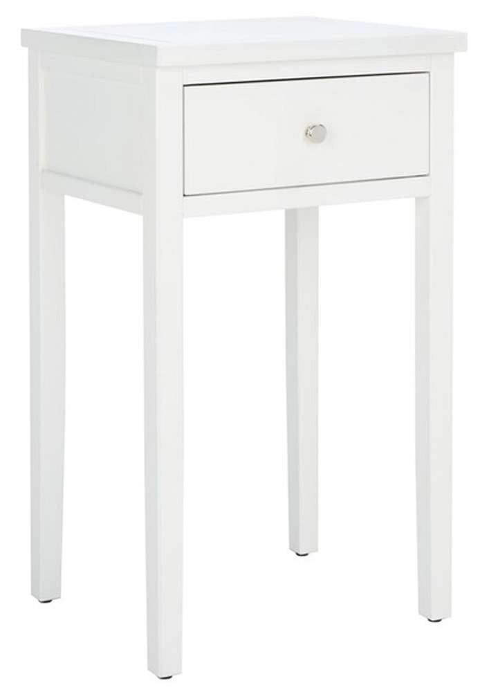 Safavieh - Abel Night Stand W/Storage Drw - White - AMH6626E veiw 4