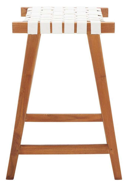Safavieh - Abreu Rectangle Counter Stool - White - Natural - BST1013D veiw 4
