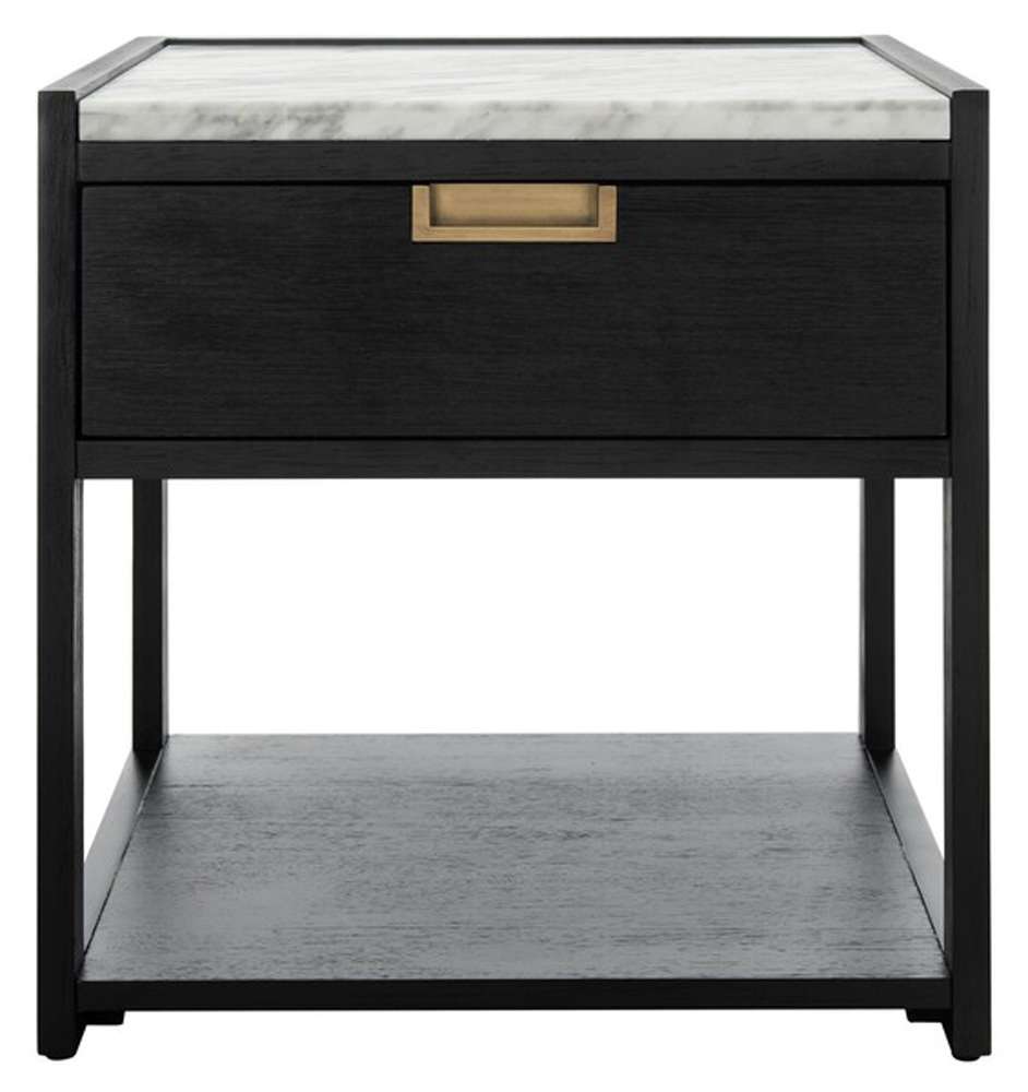 Safavieh - Adeline 1 Drawer Nightstand - Black - SFV7202B veiw 1