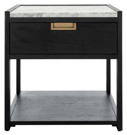 Safavieh - Adeline 1 Drawer Nightstand - Black - SFV7202B veiw 1