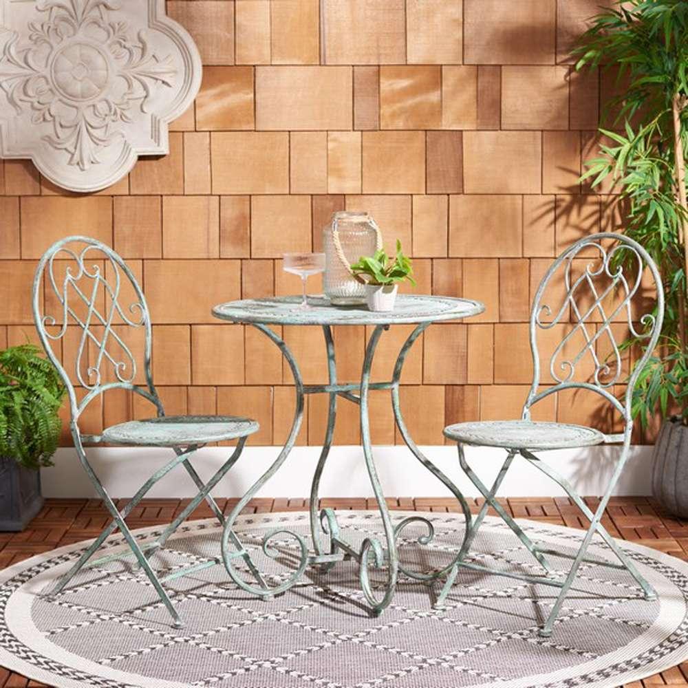 Safavieh - Adriel 3Pc Bistro Set - Antique Dark Green  - PAT5031D veiw 2