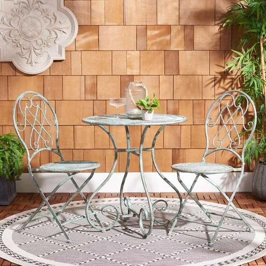 Safavieh - Adriel 3Pc Bistro Set - Antique Dark Green  - PAT5031D veiw 2