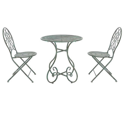 Safavieh - Adriel 3Pc Bistro Set - Antique Dark Green  - PAT5031D veiw 3