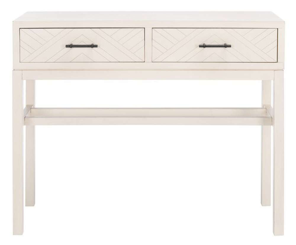 Safavieh - Ajana 2 Drw Console Table - Distressed White  - CNS5709A veiw 1
