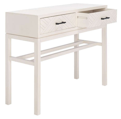 Safavieh - Ajana 2 Drw Console Table - Distressed White  - CNS5709A veiw 4