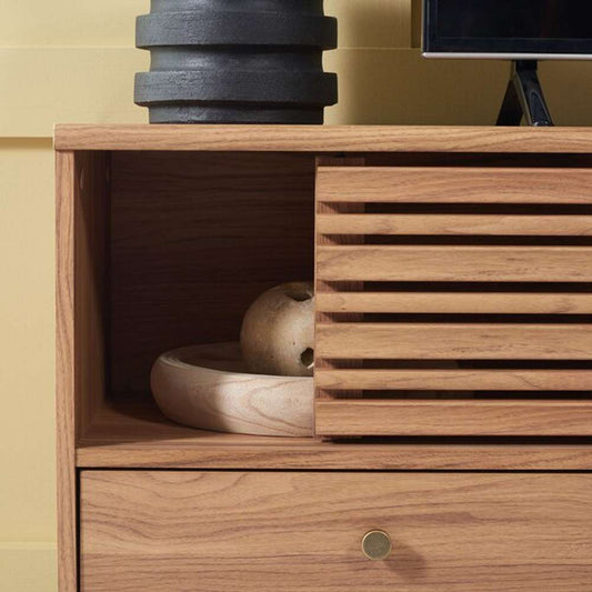 Safavieh - Alatar 3Drw 1Shelf Media Stand - Oak - MED9613D veiw 2