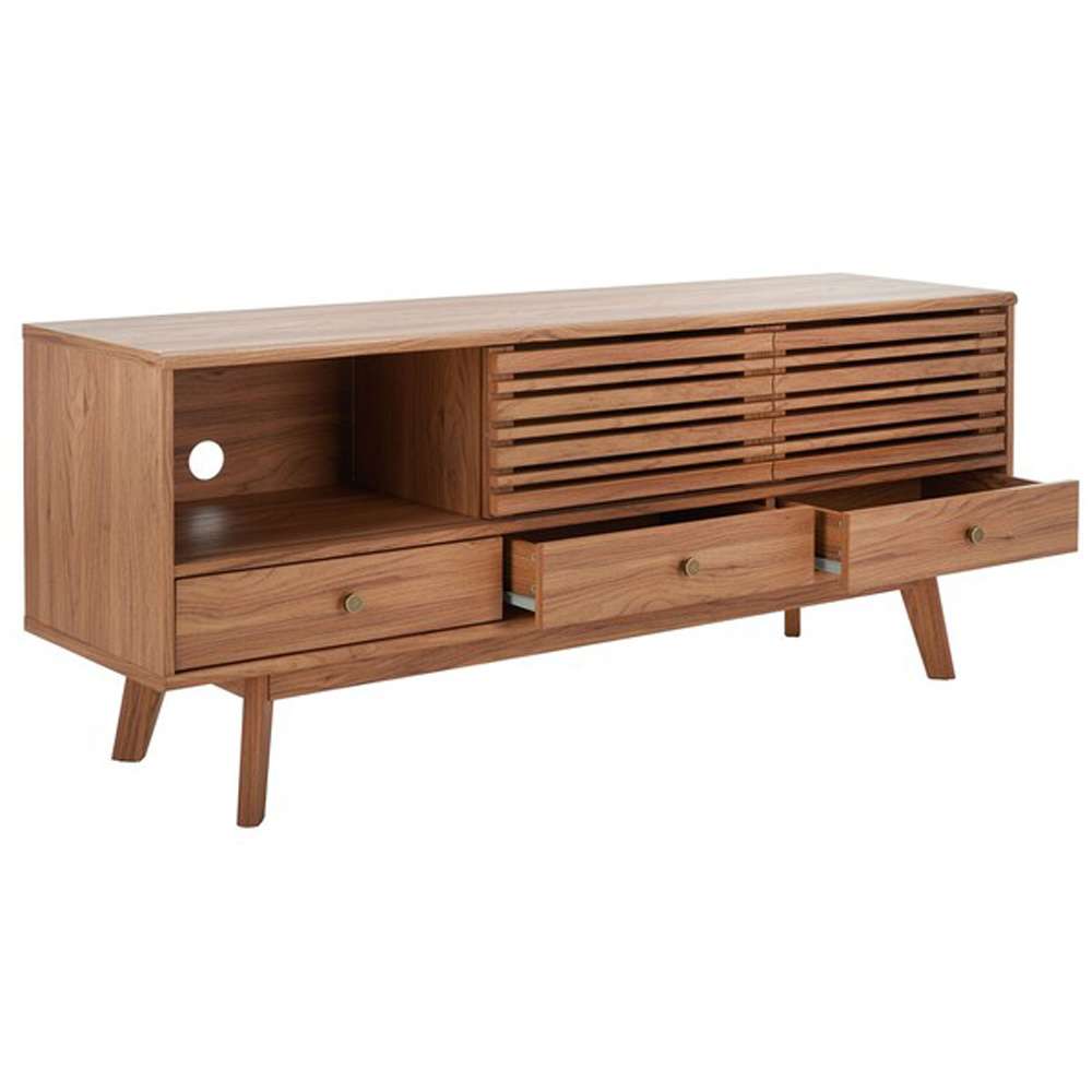Safavieh - Alatar 3Drw 1Shelf Media Stand - Oak - MED9613D veiw 4