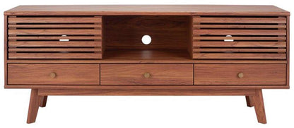 Safavieh - Alatar 3Drw 1Shelf Media Stand - Walnut - MED9613A veiw 1