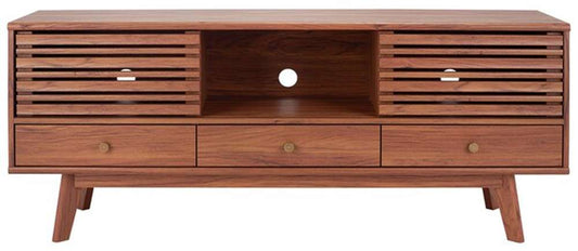 Safavieh - Alatar 3Drw 1Shelf Media Stand - Walnut - MED9613A veiw 1