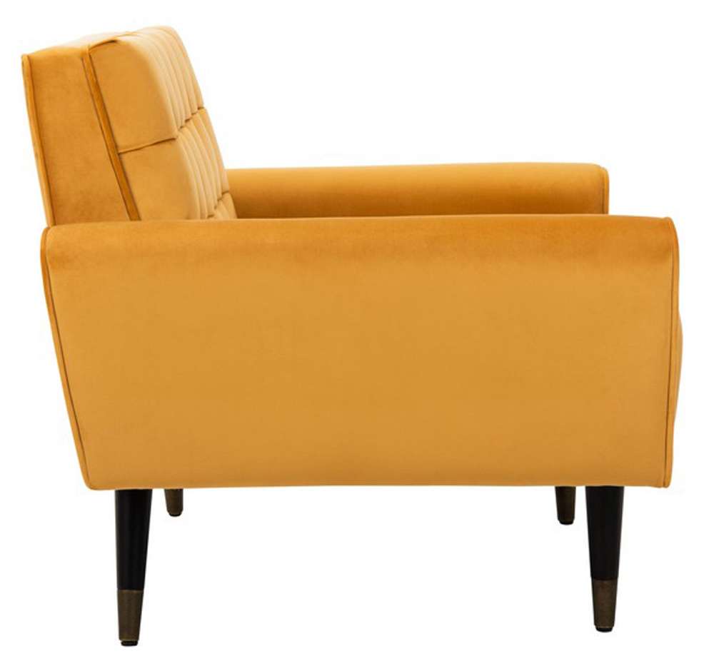Safavieh - Amaris Tufted Accent Chair - Marigold - Black - ACH4503B veiw 4