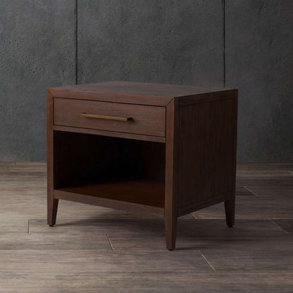 Safavieh - Ariella 1 Drawer Wd Nightstand - Brown - SFV7702A veiw 3