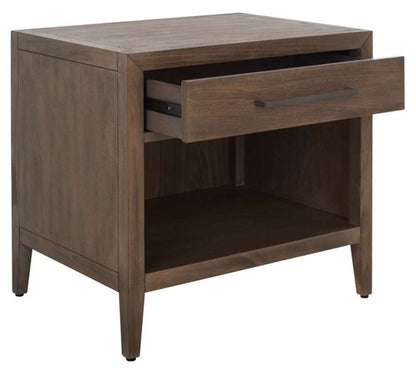 Safavieh - Ariella 1 Drawer Wd Nightstand - Light Brown - SFV7702B veiw 4