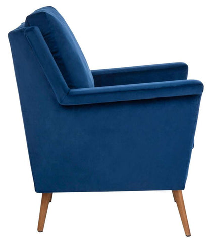 Safavieh - Astrid Mid Century Arm Chair - Navy - Natural - ACH4507A veiw 4