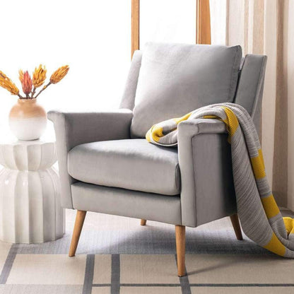 Safavieh - Astrid Mid Century Arm Chair - Stone - Natural - ACH4507C veiw 2