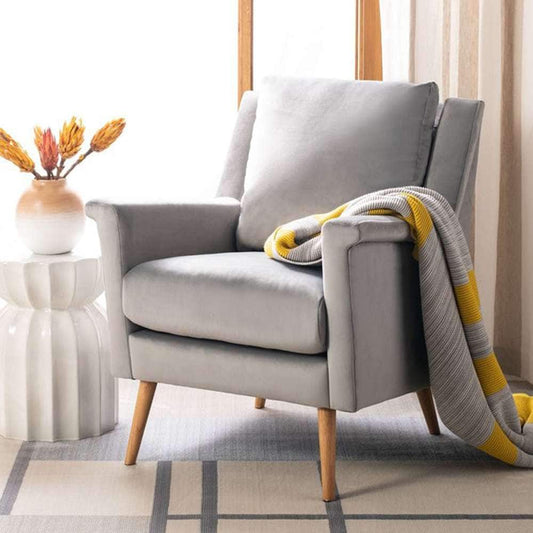 Safavieh - Astrid Mid Century Arm Chair - Stone - Natural - ACH4507C veiw 2