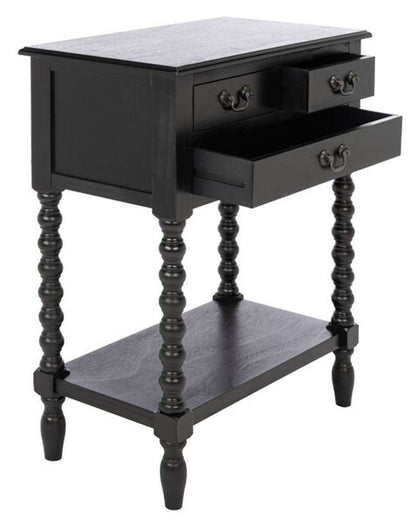 Safavieh - Athena 3 Drawer Console Table - Black - CNS5703B veiw 3