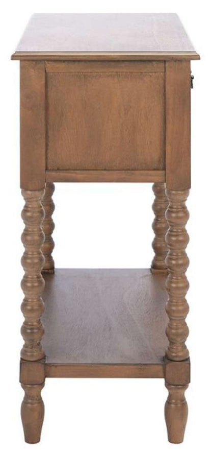 Safavieh - Athena 3 Drawer Console Table - Brown - CNS5703C veiw 4