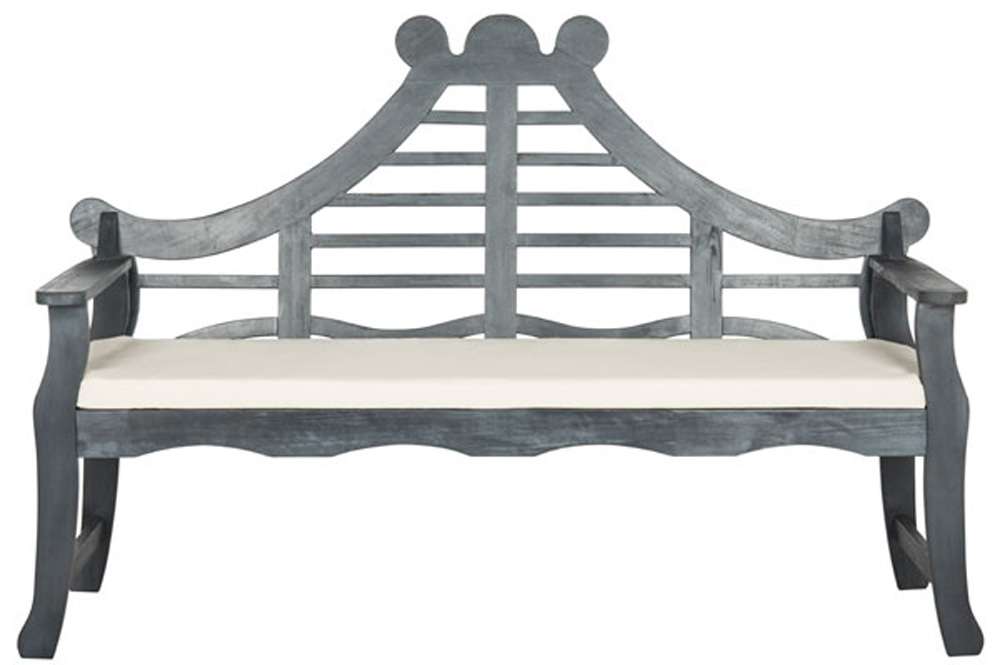Safavieh - Azusa Bench - Ash Grey - Beige - PAT6741B veiw 1