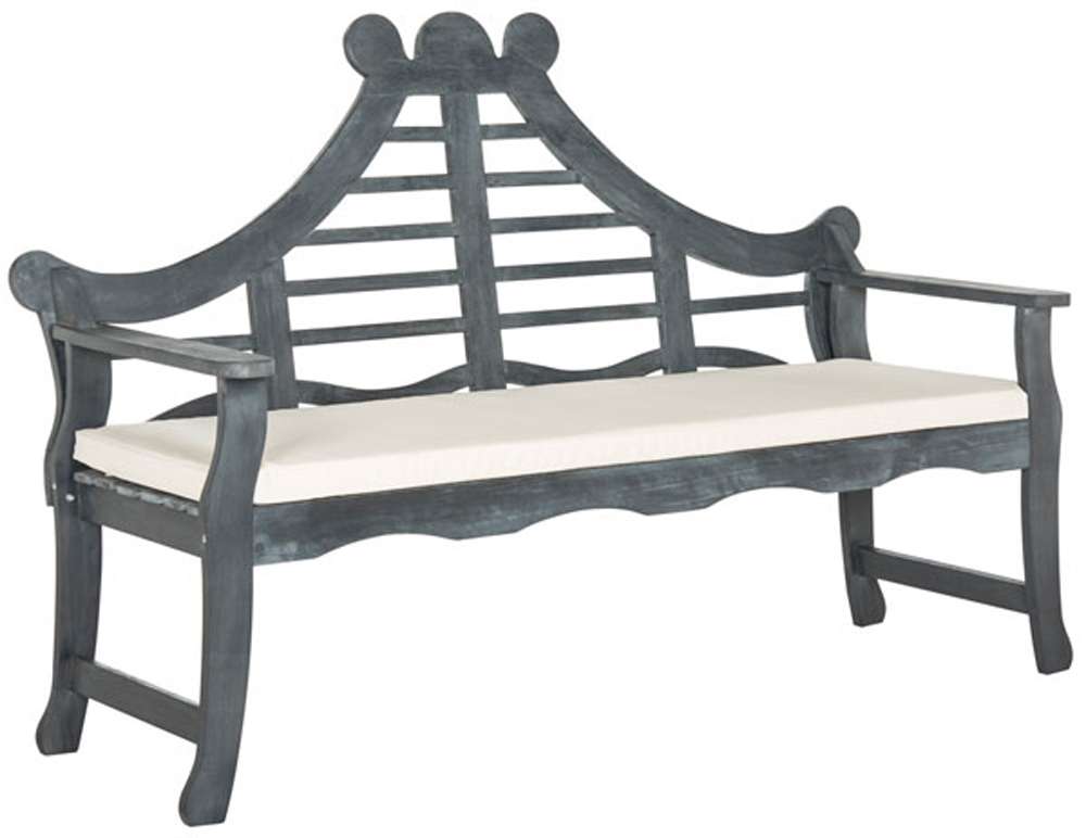 Safavieh - Azusa Bench - Ash Grey - Beige - PAT6741B veiw 3