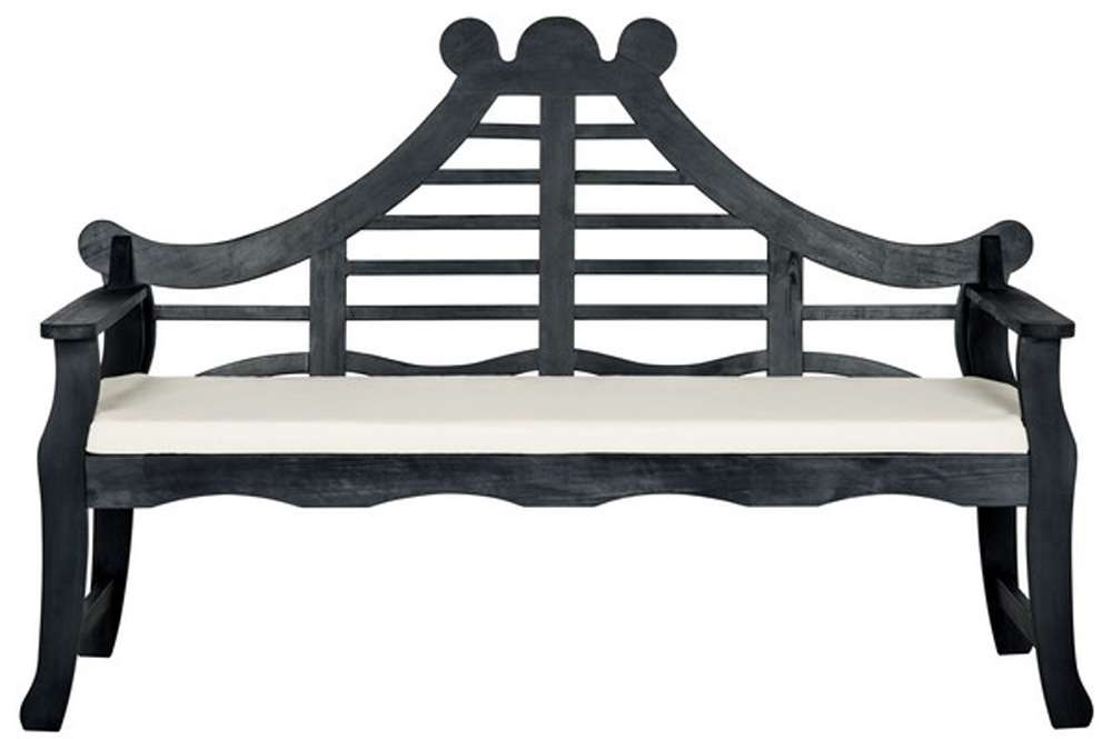 Safavieh - Azusa Bench - Dark Slate Gray - Beige - PAT6741K veiw 1