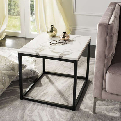 Safavieh - Baize End Table - White - Grey - FOX6023A veiw 2