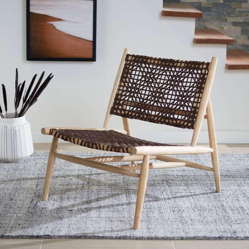Safavieh - Bandelier Accent Chair - Natural - Brown - ACH1000E veiw 2