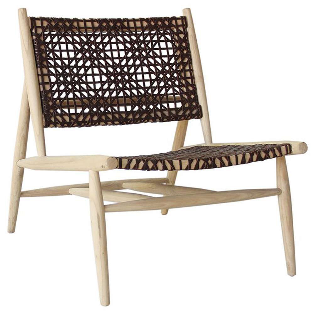 Safavieh - Bandelier Accent Chair - Natural - Brown - ACH1000E veiw 3
