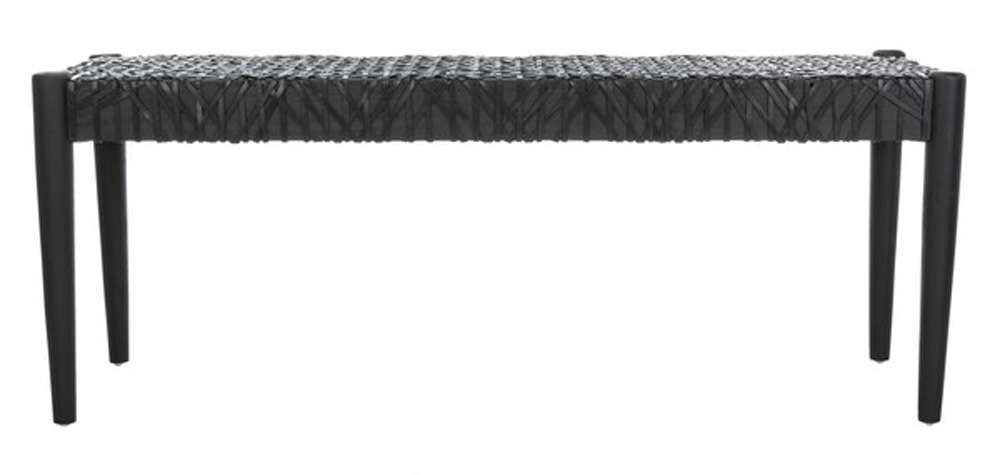 Safavieh - Bandelier Bench - Black - Black - BCH1000B veiw 1
