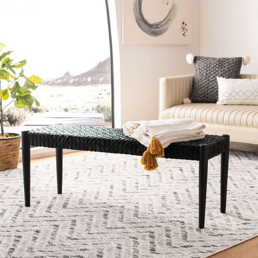 Safavieh - Bandelier Bench - Black - Black - BCH1000B veiw 2