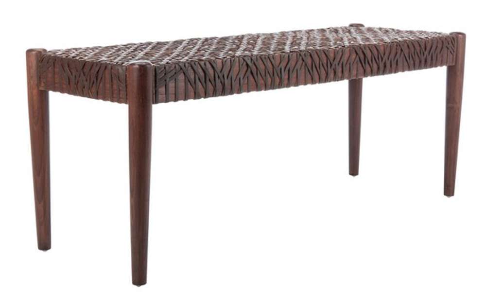 Safavieh - Bandelier Bench - Brown - Brown - BCH1000C veiw 2