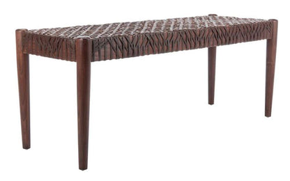 Safavieh - Bandelier Bench - Brown - Brown - BCH1000C veiw 2