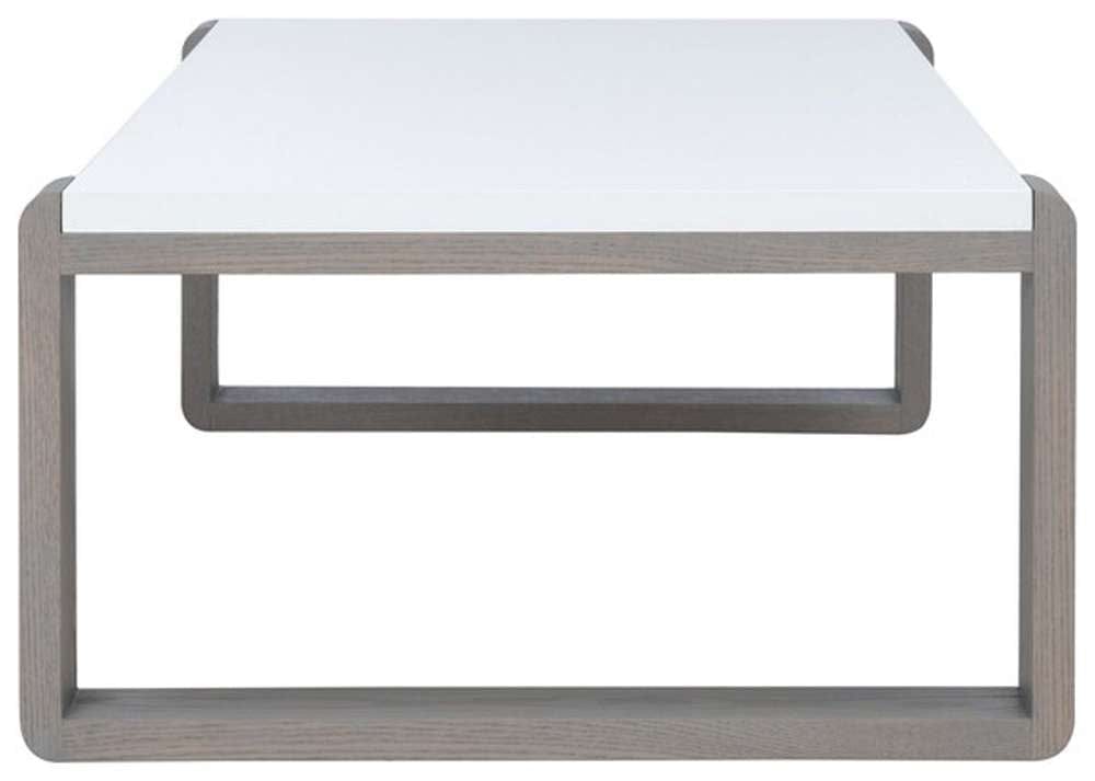 Safavieh - Bartholomew Coffee Table - White - Grey - FOX4210B veiw 3
