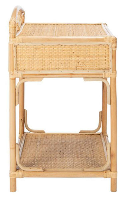 Safavieh - Bea 1 Draw 1 Shelf Nightstand - Natural - NST4000A veiw 3