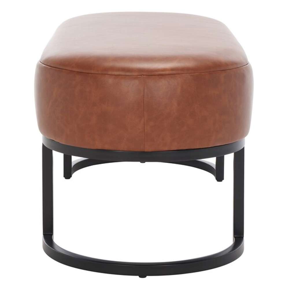 Safavieh - Bellezza Oval Bench - Brown - Black - BCH6403B veiw 4