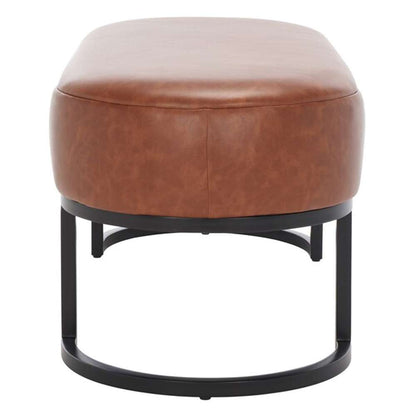 Safavieh - Bellezza Oval Bench - Brown - Black - BCH6403B veiw 4