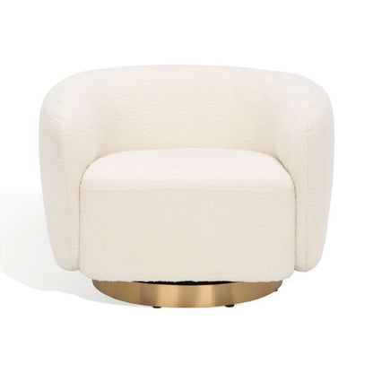 Safavieh - Bernard Swivel Accent Chair - Ivory - Gold - SFV5018A veiw 2