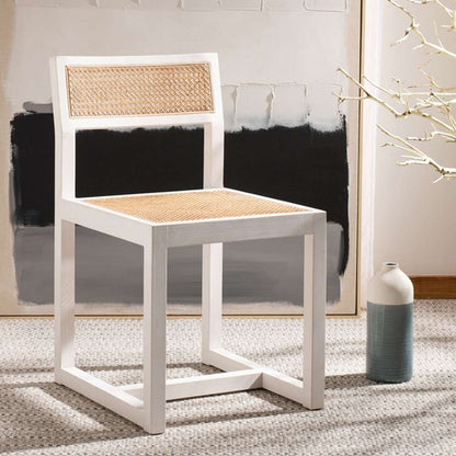 Safavieh - Bernice Cane Dining Chair - White - Natural - DCH9502A veiw 2