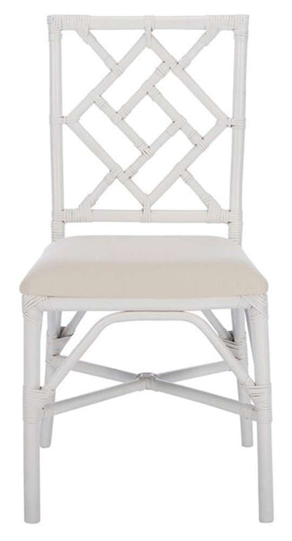 Safavieh - Bhumi Accent Chair W/ Cushion - White - White  (Set of 2) - ACH6509A-SET2 veiw 1