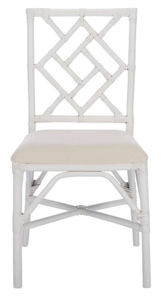 Safavieh - Bhumi Accent Chair W/ Cushion - White - White  (Set of 2) - ACH6509A-SET2 veiw 1