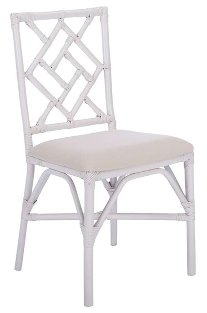 Safavieh - Bhumi Accent Chair W/ Cushion - White - White  (Set of 2) - ACH6509A-SET2 veiw 2
