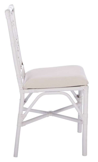 Safavieh - Bhumi Accent Chair W/ Cushion - White - White  (Set of 2) - ACH6509A-SET2 veiw 3