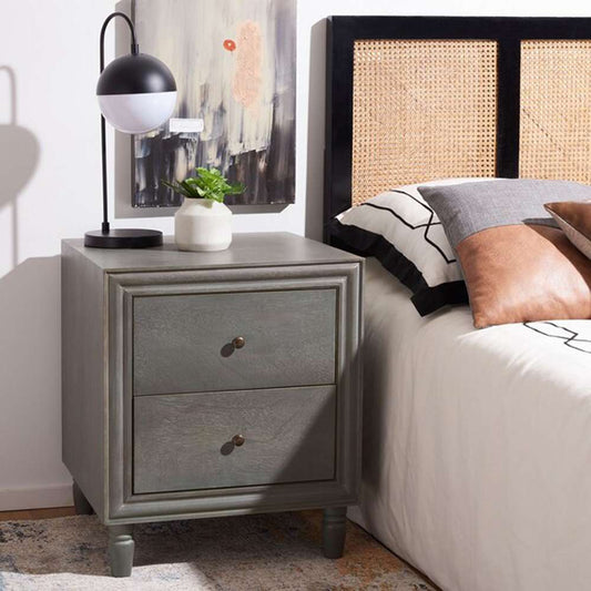 Safavieh - Blaise Night Stand W/Storage - Ash Grey - AMH6605B veiw 2