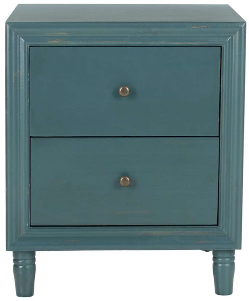 Safavieh - Blaise Night Stand W/Storage - Dark Teal - AMH6605C veiw 1