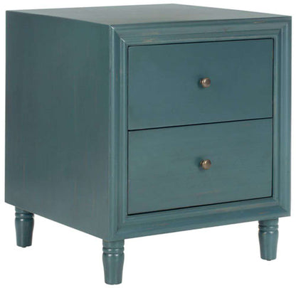 Safavieh - Blaise Night Stand W/Storage - Dark Teal - AMH6605C veiw 3