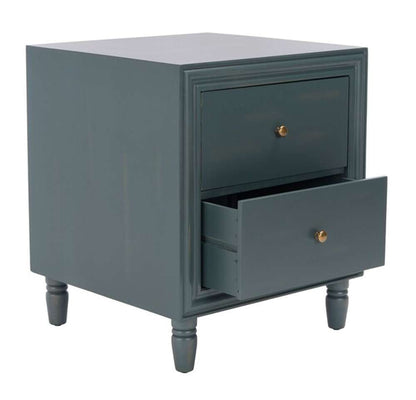 Safavieh - Blaise Night Stand W/Storage - Dark Teal - AMH6605C veiw 4